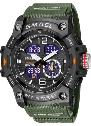 Часы наручные Smael 8007 Original (Army Green)-LVR | Мужские н...