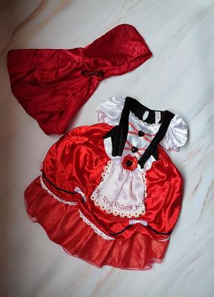 Платье красная шапочка 3-4 года
