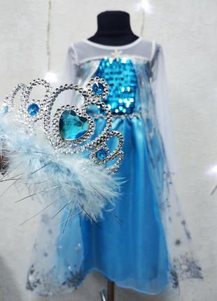 Карнавальное новогоднее платье принцессы эльзы фроузен frozen ...