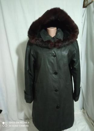Классная осенне-зимняя куртка р. 48-50