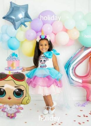 Фотозона на день народження для дівчаток з лялькою лол.