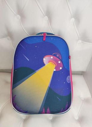 Рюкзак ДЛЯ ДІВЧИНКИ шкільна сумка портфель З КАРКАСОМ космос