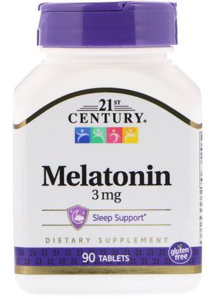 Мелатонин, 3 мг, 90 таблеток 21st Century США