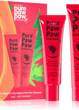 Набір відновлюючих бальзамів для губ Pure Paw Paw Duo Original...
