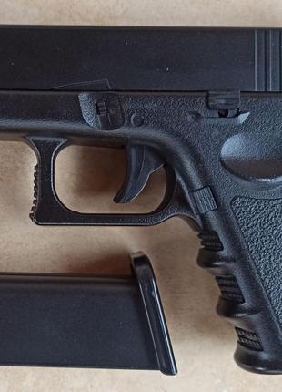 Пістолет дитячий спринговий Glock 23 металевий Глок 23 кал. 6 мм