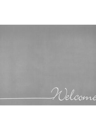 Влагопоглощающий коврик серый «welcome» 40*60cm*3mm (d) sw-000...