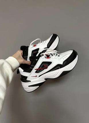 Кроссовки nike m2k tekno “black/white/red”