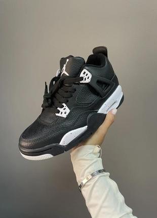 Кроссовки nike air jordan retro 4 « black oreo »