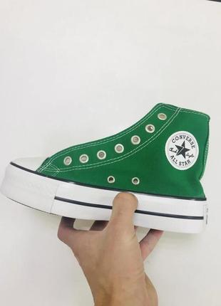 Кеды converse green