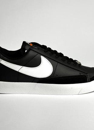 Чоловічі кросівки nike blazer low black/white