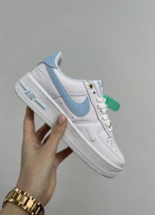 Nike air force 1 low white/blue reflective