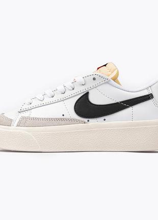 Кроссовки nike blazer low platform 'white'