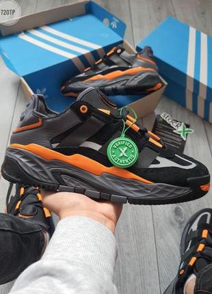 Мужские кроссовки adidas niteball black/orange