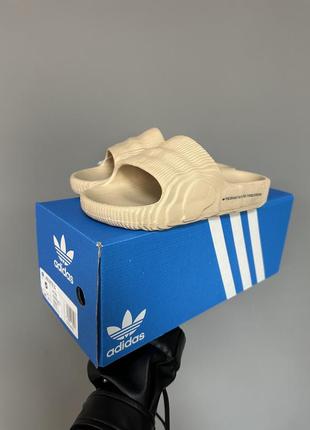 Мужские шлепанцы adidas adilette beige slides