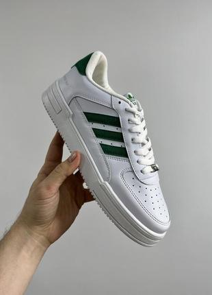 Мужские кроссовки adidas adi-dassler white/green