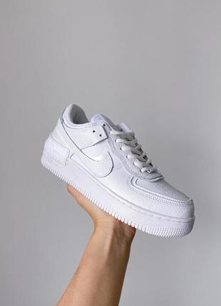 Кроссовки nike air force shadow white