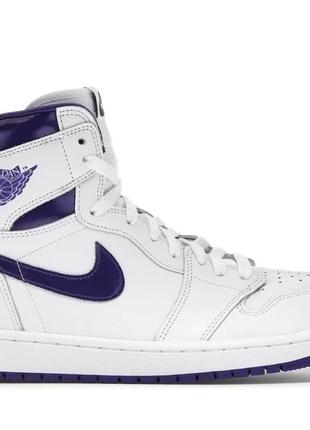 Женские кроссовки nike air jordan 1 retro high court purple