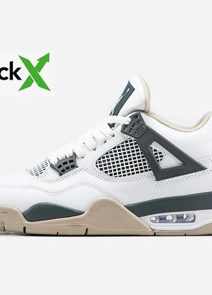 Кроссовки nike air jordan 4 white/gray