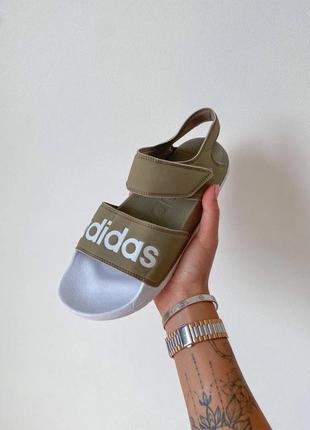 Шлепанцы adidas adelitte sandals olive