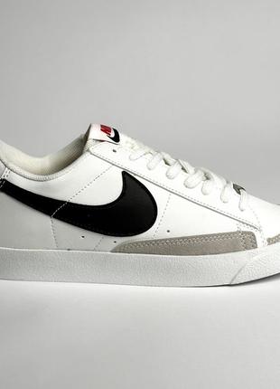 Кроссовки nike blazer low white/black