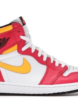 Кроссовки nike air jordan 1 retro high og light fusion red