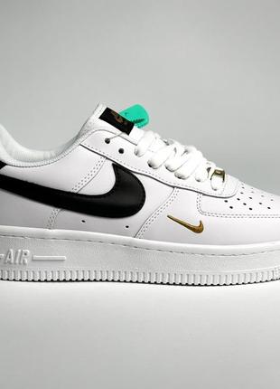 Кроссовки nike air force 1 low white gold swoosh