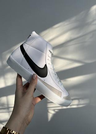 Кроссовки nike blazer high white/black