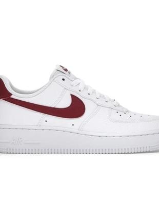 Женские кроссовки nike air force 1 low white team red