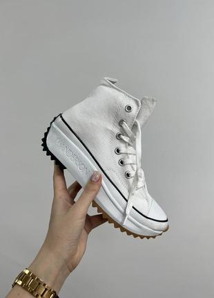 Женские кроссовки converse run star hike high top white