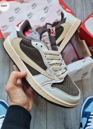 Мужские кроссовки nike jordan 1 retro low og sp travis scott r...