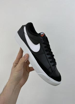 Мужские кроссовки nike blazer low black/white