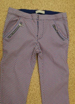 Стильные штаны укорочннные zara брюки капри р.146-153