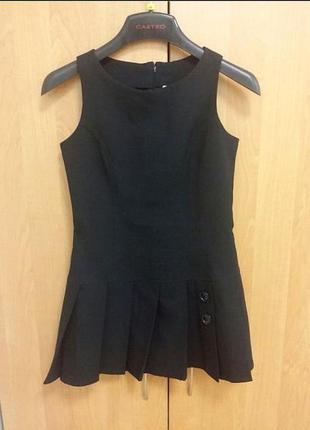Сарафан платье черный школьный
