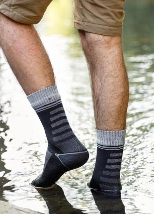 Водонепроникні спортивні шкарпетки мембранні, нейлонові чорні-...