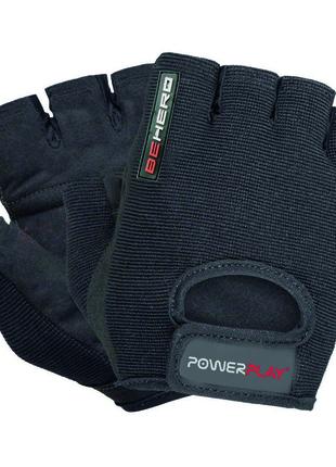 Перчатки для фитнеса и тяжелой атлетики PowerPlay 9200 черные М