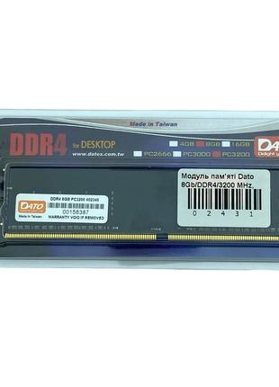 Модуль пам'яті Dato 8Gb/DDR4/3200 MHz, 1.2V
