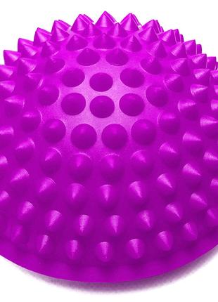 Полусфера массажная киндербол EasyFit 15 см жесткая фиолетовая