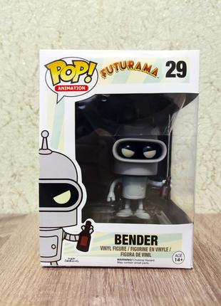 Фигурка Funko Pop Бендер - Bender #29 10 см Футурама Futurama