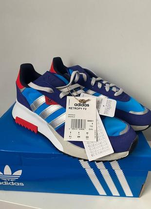 Оригинальный размер 42.кроссовки adidas retropy f2 blue (gw0511)