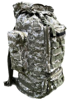 Тактический рюкзак 100 литров светлый пиксель. Военный рюкзак-...