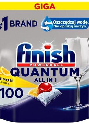 Таблетки для посудомийних машин FINISH Quantum 100 шт.