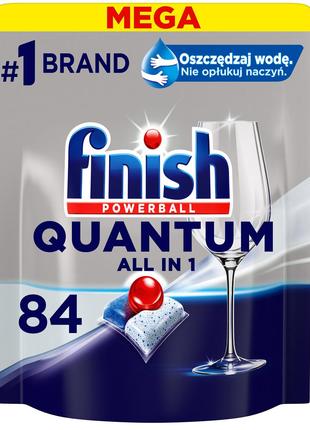 Таблетки для посудомийних машин FINISH Quantum All in 1 84 шт.