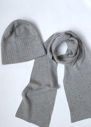 Шапка з шарфом комплект зимовий ангоровий odyssey
вовняна шапк...