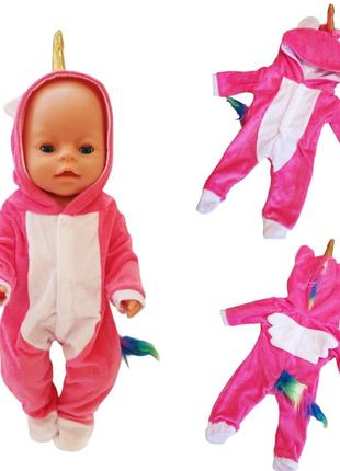 Одежда для куклы Беби Борн / Baby Born 40- 43 см Комбинезон Ед...