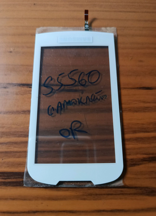 Сенсор (тачскрин) для Samsung S5560 белый