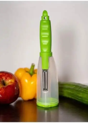 Нож кухонный для чистки овощей и фруктов с контейнером LY41