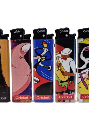 Зажигалка Cricket Design Editions з рисунком (5шт)