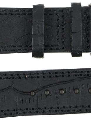 Кожаный ремешок для мужских часов Mykhail Ikhtyar Ш24 мм черный