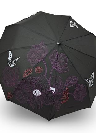 Женский зонт полуавтомат Toprain "abstract flowers" #1