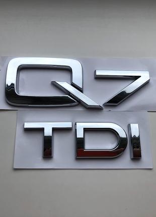 Шильдик на багажник напис на багажник Ауди, Audi Q7 TDI, Audi,...